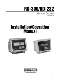 Thumbnail of document Manual - RD-232 Remote Display